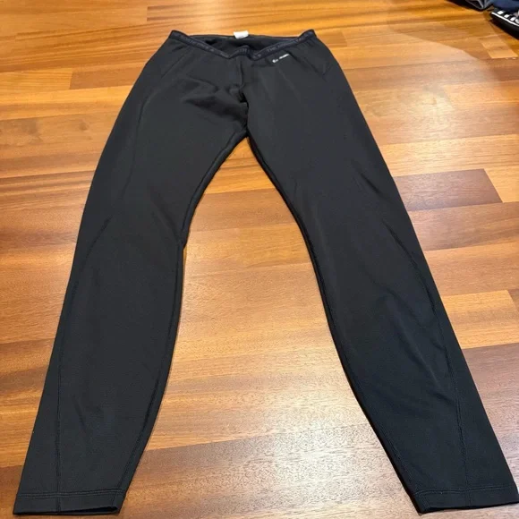 The North Face FlashDry Blk Leggings Womens L Base Layer Thermal Snow Ski Run - Picture 2 of 9